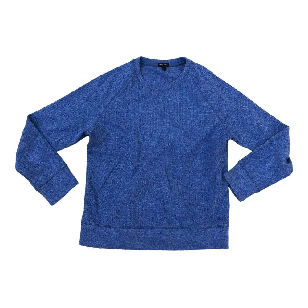 BANANA REPUBLIC Pullover Sweater Men's SMALL Blue Crew Neck Long Sleeve​​​​​